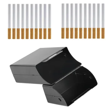 Nešiojamų Magnetinio Cigarečių Aliuminio Cigarečių Atveju Ultra Plonas Cigarų Tabako Savininko Kišenėje Dėžutės Saugojimo Konteineris Dovanų Dėžutėje
