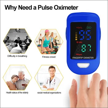 Nešiojamų Piršto Oximeter Piršto PulseOximeter Medicinos Įranga Su OLED Ekranas Širdies ritmo Spo2 PR Pulse Oximeter