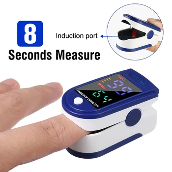 Nešiojamų Piršto Oximeter Skaitmeninį Piršto Pulse Oximeter LED Kraujo Deguonies Įsotinimo Metrų Piršto SPO2 PR Širdies ritmo Monitorius