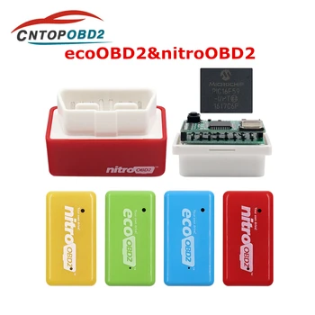 Nitro OBD2 EcoOBD2 Dvigubu ECU Chip Tuning Box NitroOBD2 Ekologinio OBD2 Už Benzine Dyzelinas Automobilį, 15 proc. Degalų Sutaupyti Daugiau Galios, Sukimo momento Nemokama Laivas