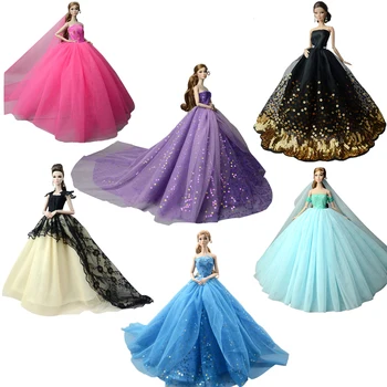 NK 2020 m. Princesė Lėlės Drabužiai Handmake Vestuvių Suknelė Mados Vakarą Šalies Aprangą Barbie Lėlės Priedai FR Lėlės, Žaislai JJ