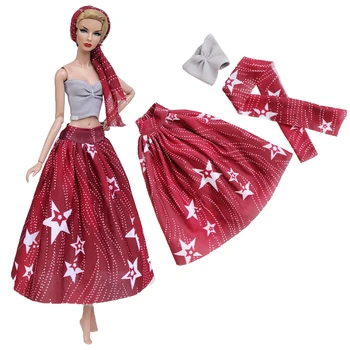 NK Sumaišykite Naujausias Lėlės Suknelę Rankų darbo Super Modelio Drabužių Mados Sijonas Barbie Lėlės Priedai Vaiko Žaislai Mergaitė 