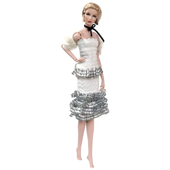 NK Sumaišykite Naujausias Lėlės Suknelę Rankų darbo Super Modelio Drabužių Mados Sijonas Barbie Lėlės Priedai Vaiko Žaislai Mergaitė 