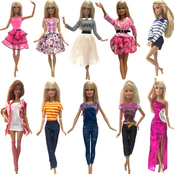 NK2020 Vienas Vnt Lėlės Suknelė Mados Drabužių, rankų darbo apranga Barbie Lėlės Reikmenys, Žaislai Geriausias Mergaitė 