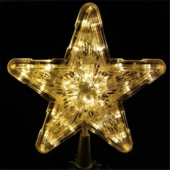 Noel Naujųjų Metų Dekoracija Kalėdų Eglutė penkiakampė Žvaigždė, LED Žibintai, Garliava Pasakų Žibintai Namų Puošybai Kalėdinė Dekoracija-C
