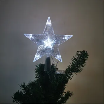Noel Naujųjų Metų Dekoracija Kalėdų Eglutė penkiakampė Žvaigždė, LED Žibintai, Garliava Pasakų Žibintai Namų Puošybai Kalėdinė Dekoracija-C
