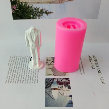 Nuotaka jaunikis 3D muilo pelėsių priėmimo žvakė pelėsių 