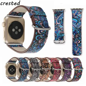 Odinis dirželis, Apple Watch band 44mm 40mm Priedai Gėlių Spausdinti Watchband Apyrankę iWatch 38mm 42mm serijos 3 4 5 6 grupė