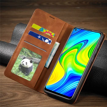 Odos Flip Case For Xiaomi Poco X3 M3 10T Lite Redmi Pastaba 9A 9C 9S 9 8 7 Pro Max Prabanga Piniginės, Kortelių, Telefono Stovas Maišeliai Padengti