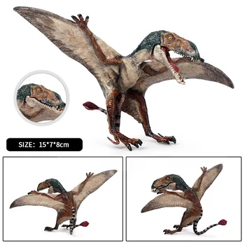 Oenux Naujas Juros periodo Plėšrūnas, Mėsėdis Burna Pterodactyl Kietojo PVC Dinozaurų Pasaulio Gyvūnų Modelio Veiksmų Skaičiai Žaislas Vaikams