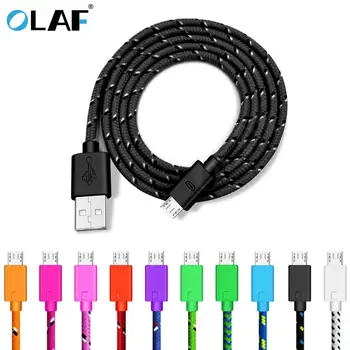 OLAF 5V 2.4 Micro USB Kabelis 1m 2m 3m Greito Įkrovimo Kabelis 