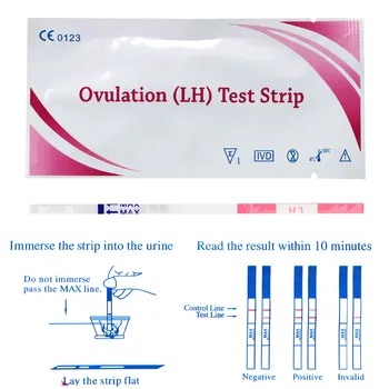 OLO 20pcs LH Ovuliacijos Testo Juostelės LH Testai Per 99% Tikslumas Ovuliacijos Šlapimo tyrimo Juostelių Pirmasis atsakymas Nėštumo Testas