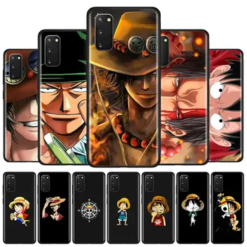 One Piece Anime Silikoninis Telefono dėklas Samsung Galaxy S21 Ultra S10 S10e 5G S20 FE S8 S9 Plus S7 Krašto Galinį Dangtelį Coque Fundas