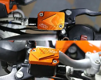 Oranžinė Motociklas Priekiniai Stabdžių Skysčio Rezervuaras Bako Dangtelio CNC Aliuminio Modifikuoti Priedai KTM Duke 250 390 2017 m. 2018 m. 2019 m.