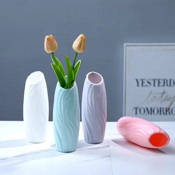 Origami Vazos Šiuolaikinės Dekoratyvinės Vazos Augalų Stiklo Imitacija Keramikos Vazonas Krepšelis Stalo Augalų Namų Puošybai Gėlių
