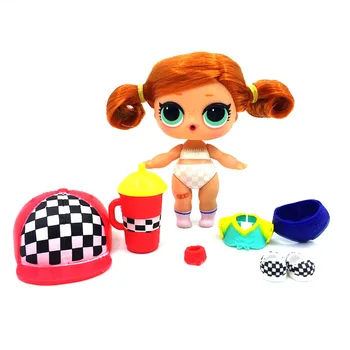 Originali LOL staigmena lėlės Originalus lols lėlės Plaukų lėlės Su priedais mergaitės žaislas dovanos, 5CM
