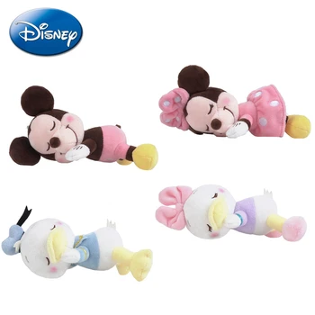 Originali Mados Disney Mickey Mouse Minnie Ančiukas Donaldas, Daisy Miega Gulint Pliušinis Lėlės Keychain Pakabukas Žaislas Mergina