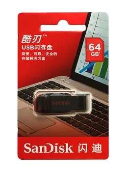 Originalios SanDisk USB Flash Diskas 128GB USB 2.0 Atminties kortelė 32GB 64GB 16GB USB Disko Pen Ratai CZ50 memory stick Pendrive