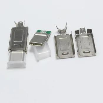 Originalus 2Set USB 3.1 Tipas-C C Tipo Kištukas Suvirinimo Tipas dvipusis kištukas 