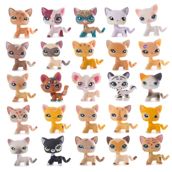Originalus Little Pet Shop Kačių DRAUGIJOS Kolekcija Retų Nuolatinis Shorthair Senas Kačiukai Aukštos Kokybės Veiksmų Skaičius, Modelis Žaislai Vaikams Dovanų