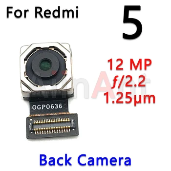 Originalus Maža Priekinė Kamera Flex Už Xiaomi Redmi 5 Pastaba 5A Pro Plus Pagrindinė Big Atgal Galinio vaizdo Kamera Flex Kabelis