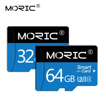 Originalus Moric Micro SD kortelė, Class 10 Atminties kortelę 128gb cartao memoria de TF kortelė 4GB 8GB 16GB 32gb 64gb 256 gb Free adapteris