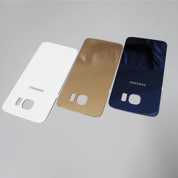 Originalus Samsung Galaxy S6 S6edge Atgal 3D Stiklo Baterijos Dangtelio Būsto atveju Pakeisti 
