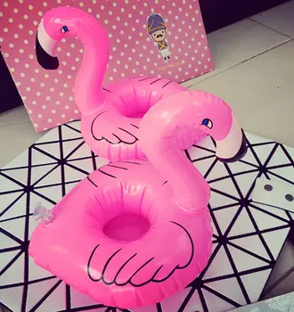 Oro Čiužiniai Taurės Pripučiami Flamingo Gėrimų Puodelio Laikiklis Baseinas Plūdžių Juostoje Padėkliukai Parėmimas Prietaisai, Rožinė