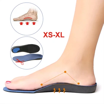 Orthotic Didelės Paramos Vidpadžiai Gelio Padas 3D Paramos Vienodo Kojų Moterims / Vyrams ortopedijos Koja Unisex Sporto Vidpadis