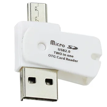 OTG Micro USB į USB 2.0 Micro SD TF atminties Kortelių Skaitytuvo Adapteris, Skirtas 
