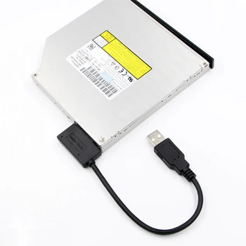 OULLX Sata į USB 3.0 7+6PIN 13Pin Adapteris Keitiklio Kabelį, Greitas Duomenų Transfe Nešiojamas Optinis įrenginys CD/DVD ROM Slimline Ratai