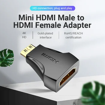 Paj Micro HDMI Adapteris 1080P Micro HDMI Male HDMI Moterų Konverteris Type D HDMI Adapter PS4 Kamera HDTV Mini HDMI