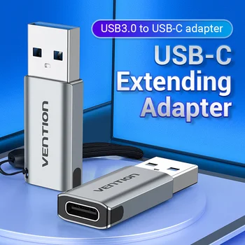 Paj USB C Adapteris USB 3.0 Male Tipo C Female Kabelio Adapteris, skirtas Sąsiuvinis 