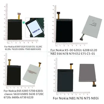 Pakeitimo remontas LCD ekranas Nokia 6300 5310 6120C 5320 E51 /N78 N82 N79 E66 E52 