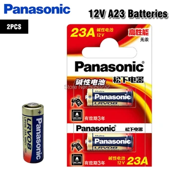 Panasonic 2vnt/daug 23A Baterijos, 12V Signalizacija-Nuotolinis Pirminės Sausas Šarminės Baterijos 21/23 23GA A23 A-23 GP23A RV08 LRV08 E23A V23GA