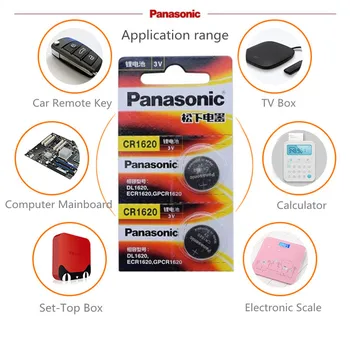 Panasonic Originalus Produktas, 10vnt/Daug cr1620 Mygtuką Elementų Baterijų Žiūrėti 3V Ličio Baterija CR 1620 Nuotolinio Valdymo Skaičiuoklė