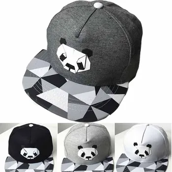 Panda plastiko Skrybėlę Klevo lapai beisbolo kepuraitę butas kraštais hat kepurės snapeliu kelionės hip-hop Dovana 70027