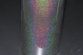 Papildomų Baudos 004 (0,1 mm) Vaivorykštė Veidrodėliai JUODOS spalvos Lazerio Holo Nagų Blizgučiai Milteliai Puikiai Šviečia Holografinis Nagai Pigmento Dulkių