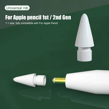 Papildomų Pakeitimo plunksnų Apple Pieštuku 2 1 Atsargines Patarimas iPencil iPad Pro Oro MIni Stylus Jutiklinio Ekrano Rašikliu Patarimas, kaip 