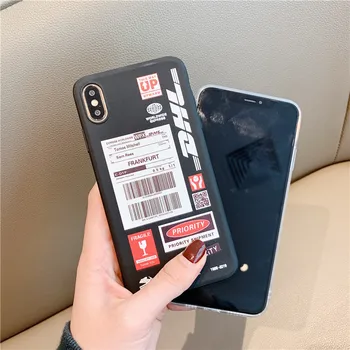 Paprasta DHL Logistikos Etiketės, Telefono dėklas, Skirtas Samsung Note 10 8 9 plius S10 S10E S8 S9 S7 A30 A50 A70 A80 A5 A8 A9 Minkštas Silicon Cover
