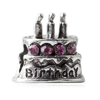 Paprastas Stilius Crystal Vyšnių Lajos Medis Skrybėlę Tortas Imituojamas Pearl Širdies Granulės, Tinkami Originalus Pandora Pakabukai Moterims 