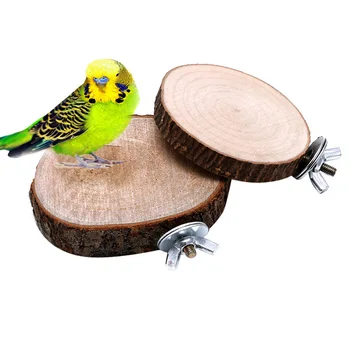 Papūga Naminių Paukščių Kramtyti Žaislas Medinis Kabinti Sūpynės Birdcage Papūga Cockatiel Narvuose Priedai