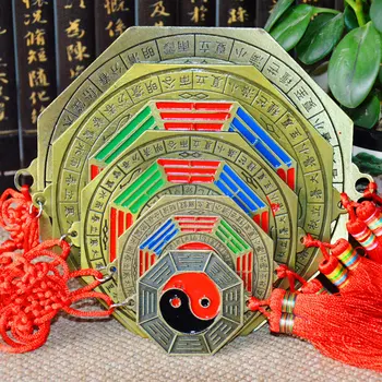 Pasisekė Kinų Zodiako Mazgas Feng Shui chi Bagua FengShui Veidrodis Daoizmas Talisman Energy Namų Puošybai Ornamentu 24 saulės sąlygos