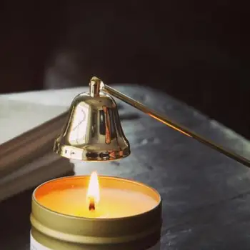 Patogus Žvakė Gesintuvas Žvakė Uosti Butelis Bell Padengti Žalvariniai Sietynai Priemonė, Nerūdijančio Plieno Žvakės Rankena Priedai