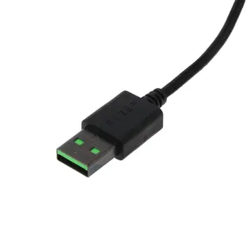 Patvarus Nailono Tinklelio Linijos, USB Pelės Kabelio Pakeitimas Vielos Razer DeathAdder Elito Laidinio Žaidimų Pelės X6HA