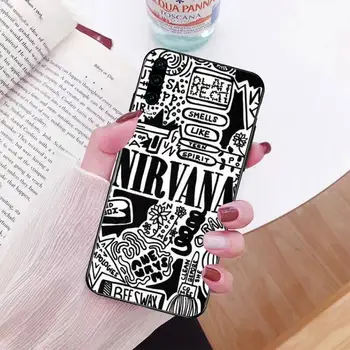 PENGHUWAN amerikos roko Nirvana Kurt Cobain Veiduką, Telefono dėklas Padengti Huawei Honor 20 10 9 8 8x 8c 9x, 7c, 7a Lite vaizdas pro