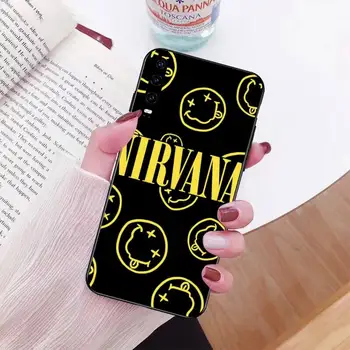 PENGHUWAN amerikos roko Nirvana Kurt Cobain Veiduką, Telefono dėklas Padengti Huawei Honor 20 10 9 8 8x 8c 9x, 7c, 7a Lite vaizdas pro