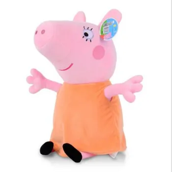 Peppa pig George ' pepa Pig Šeimos Pliušiniai Žaislai 19cm Įdaryti Lėlės peppa maišelį dekoracijos Kuprinę Pendan Žaislai Vaikams