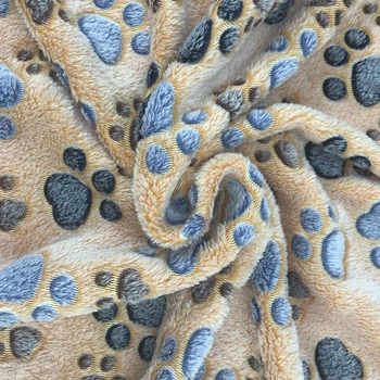 Pet minkšta šilta antklodė Žiemos Koralų pliušinis letena spausdinti antklodė Kačių ir šunų čiužinys Vidutinio mažų šunų, kačių koralų vilnos Naminių reikmenys