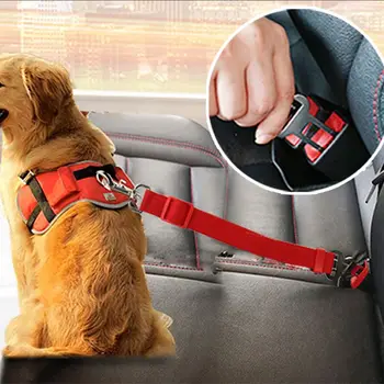 Pet Šuo, Katė Automobilio saugos Diržas Reguliuojamas Diržas saugos diržą, Vesti už Pavadėlio Smulkaus ir Vidutinio Šunys Kelionės Įrašą Naminių Reikmenys Universalios